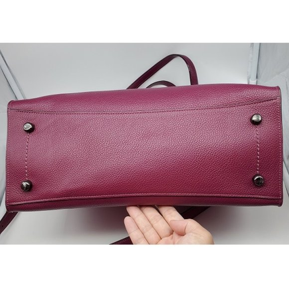 Coach Charlie Carryall with Metallic Interior 38616 Dark Berry - Picture 5 of 8